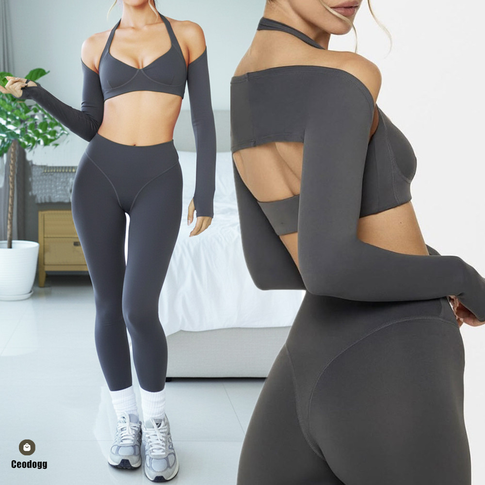 Yoga Fitness Kleidung - طقم رياضي نسائي من 2/3 قطع،