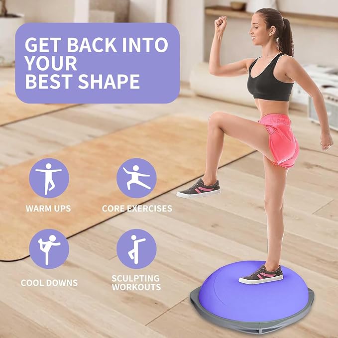 كرة توازن بوسو 70 سم، قابلة لل - مراجعة Yoga Fitness Ball وسعره
