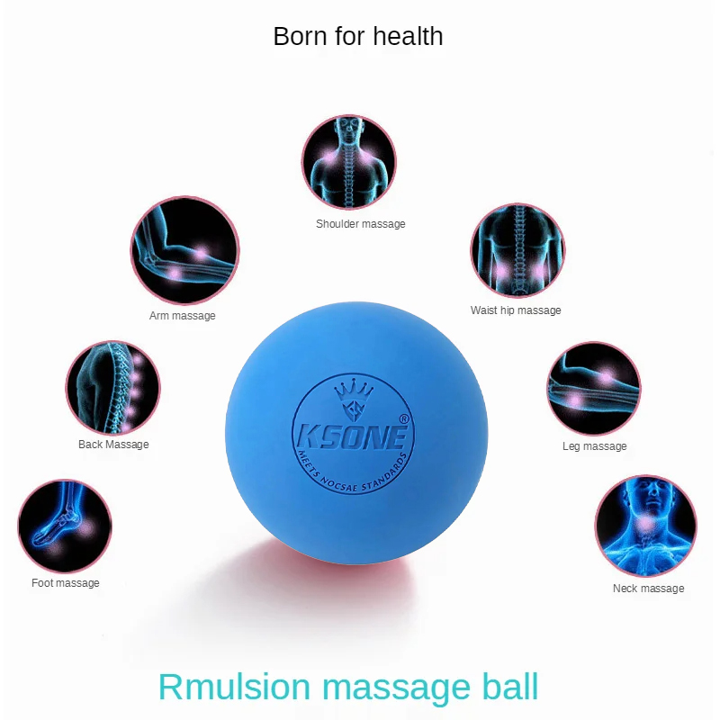 المطاط اللفافة تدليك الكرة الي - مراجعة Yoga Fitness Ball وسعره