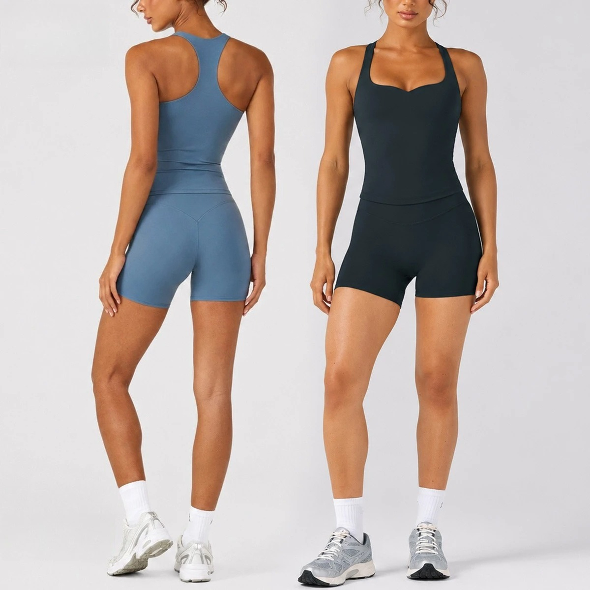طقم يوجا نسائي من قطعتين من C- - مراجعة Yoga Fitness Set وسعره